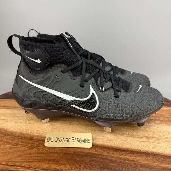 Nike Alpha Huarache NXT Black Metal Baseball Cleats DJ6517-010 Men’s Size 9 main image 4